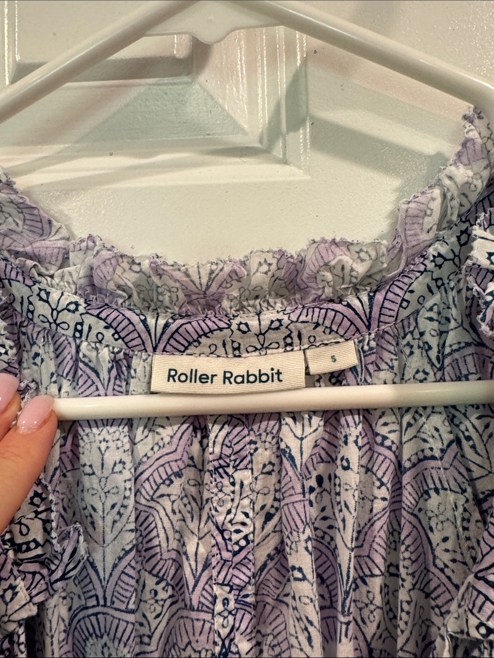 Roller Rabbit Lavender Paisley Mini Dress - Picture 2 of 4